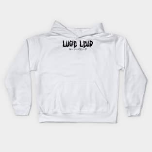 Lucie Leud / ルーシー・リュード (Black version) Kids Hoodie